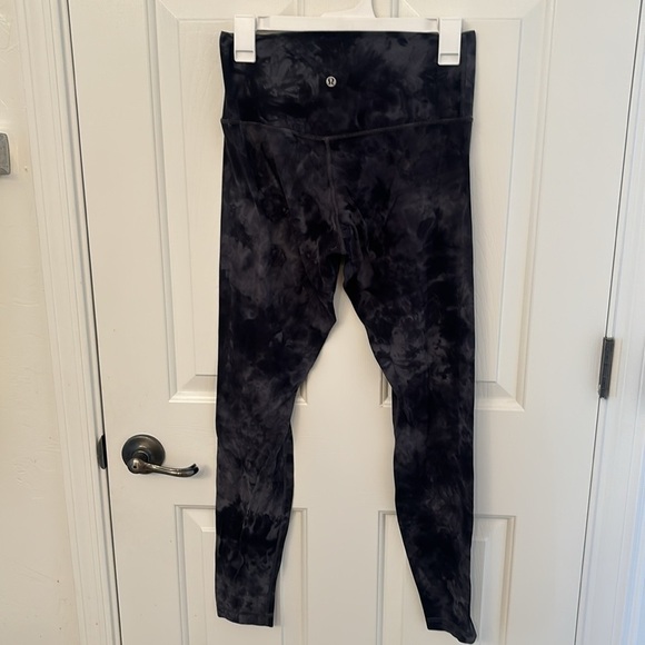 Lululemon Align Pant 28" *Diamond Dye in Diamond Dye Asphalt Grey True Navy - Picture 4 of 7
